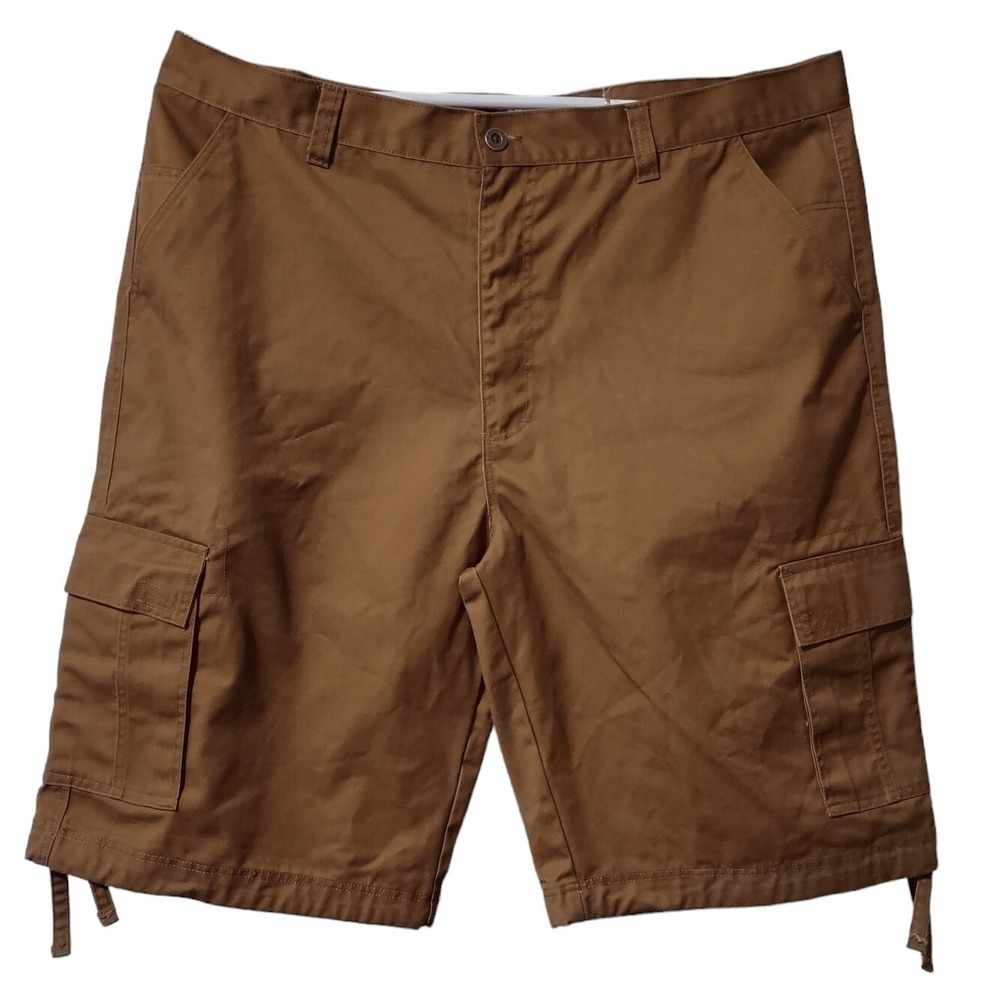 Cargo Shorts SB Royal Blue Utility Basic Mens Size 46 Ties Bottom Of Legs Brown.